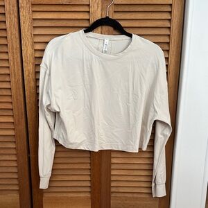 lululemon athletica Beige Long Sleeve Top